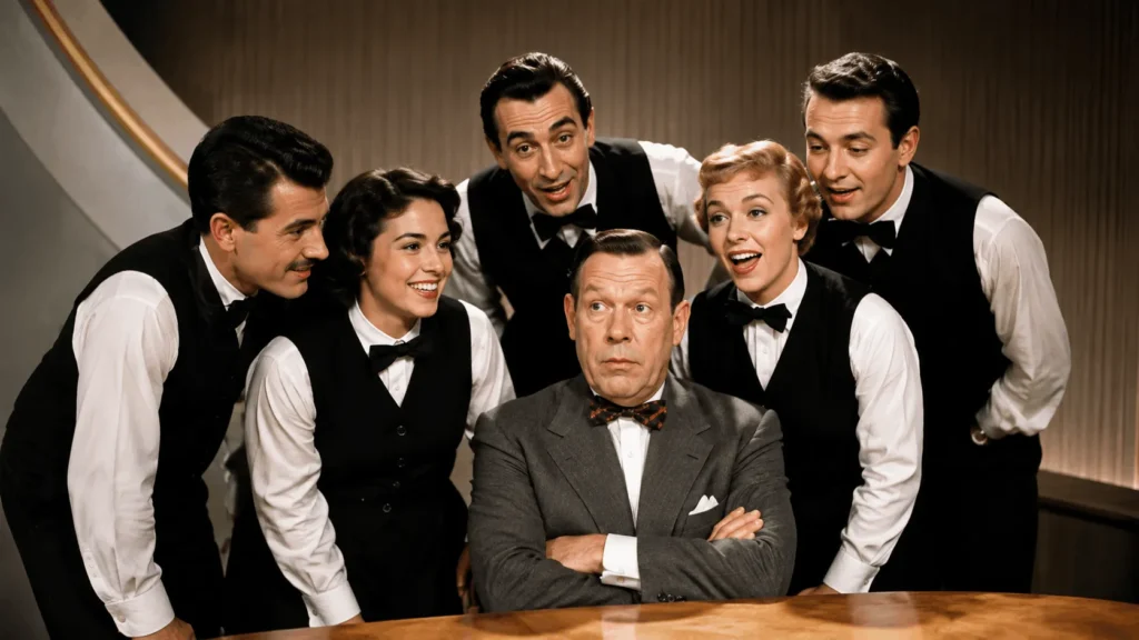 1950s game show panel setting linked to Fred Allen's television years