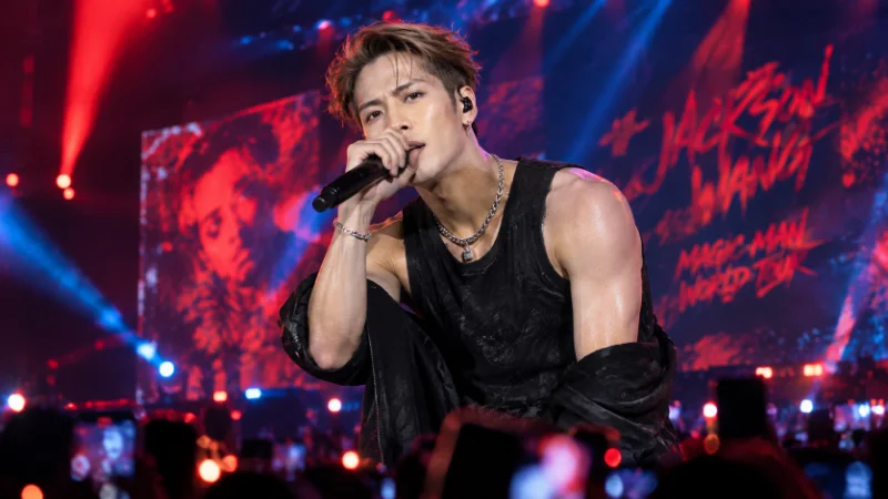 Jackson Wang performing live during his Magic Man 2 world tour