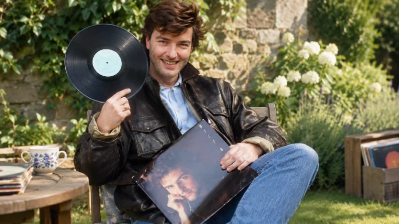Nick Berry singing at a piano in a pub, recreating the scene behind Every Loser Wins