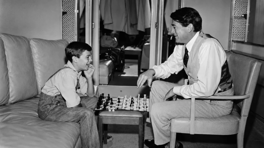 Vintage 1962 film set style connected to the Phillip Alford Mockingbird production