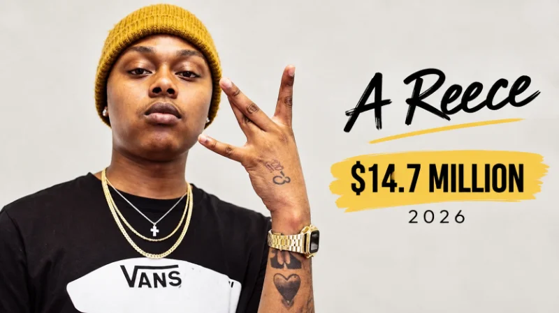 A-Reece performing live on a festival stage