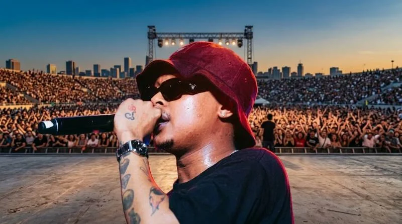 A-Reece reviewing release plans at a desk