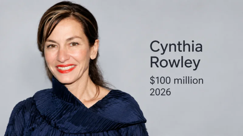 Cynthia Rowley greeting the audience at the end of a New York Fashion Week runway show