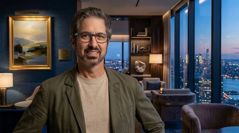 Ray Romano on the set of a family sitcom