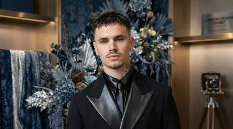 Romeo Beckham at the Met Gala in a custom Burberry suit